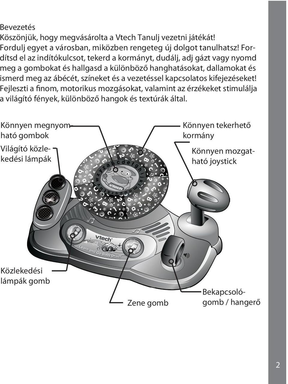 ábécét, színeket és a vezetéssel kapcsolatos kifejezéseket!