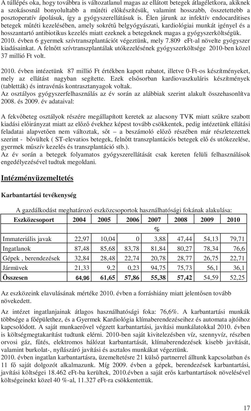 Élen járunk az infektív endocarditises betegek műtéti kezelésében, amely sokrétű belgyógyászati, kardiológiai munkát igényel és a hosszantartó antibiotikus kezelés miatt ezeknek a betegeknek magas a