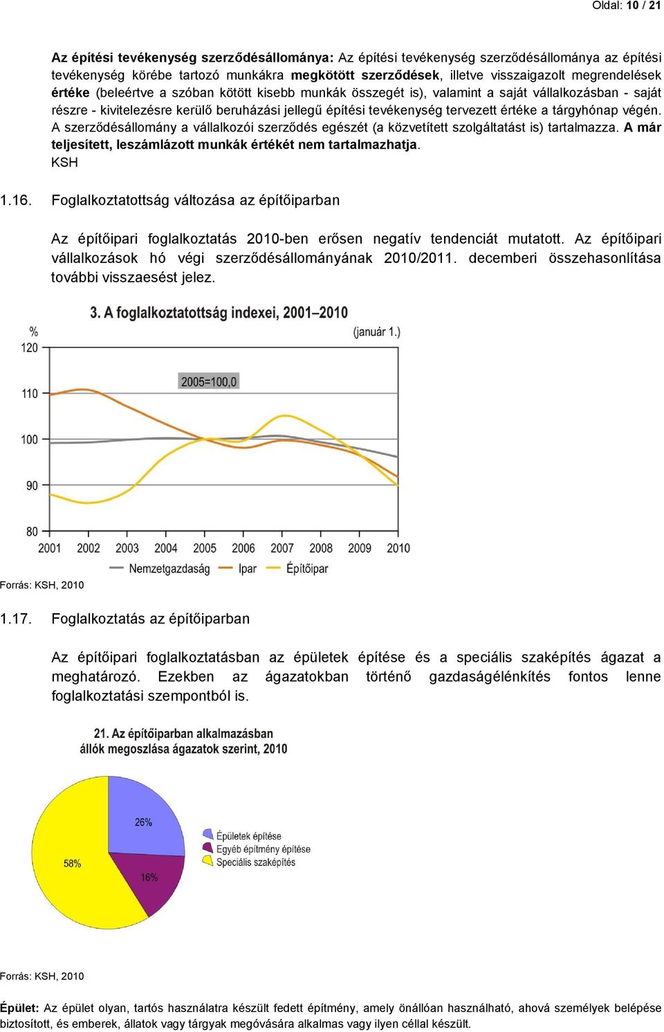 értéke a tárgyhónap végén. A szerződésállomány a vállalkozói szerződés egészét (a közvetített szolgáltatást is) tartalmazza. A már teljesített, leszámlázott munkák értékét nem tartalmazhatja. KSH 1.