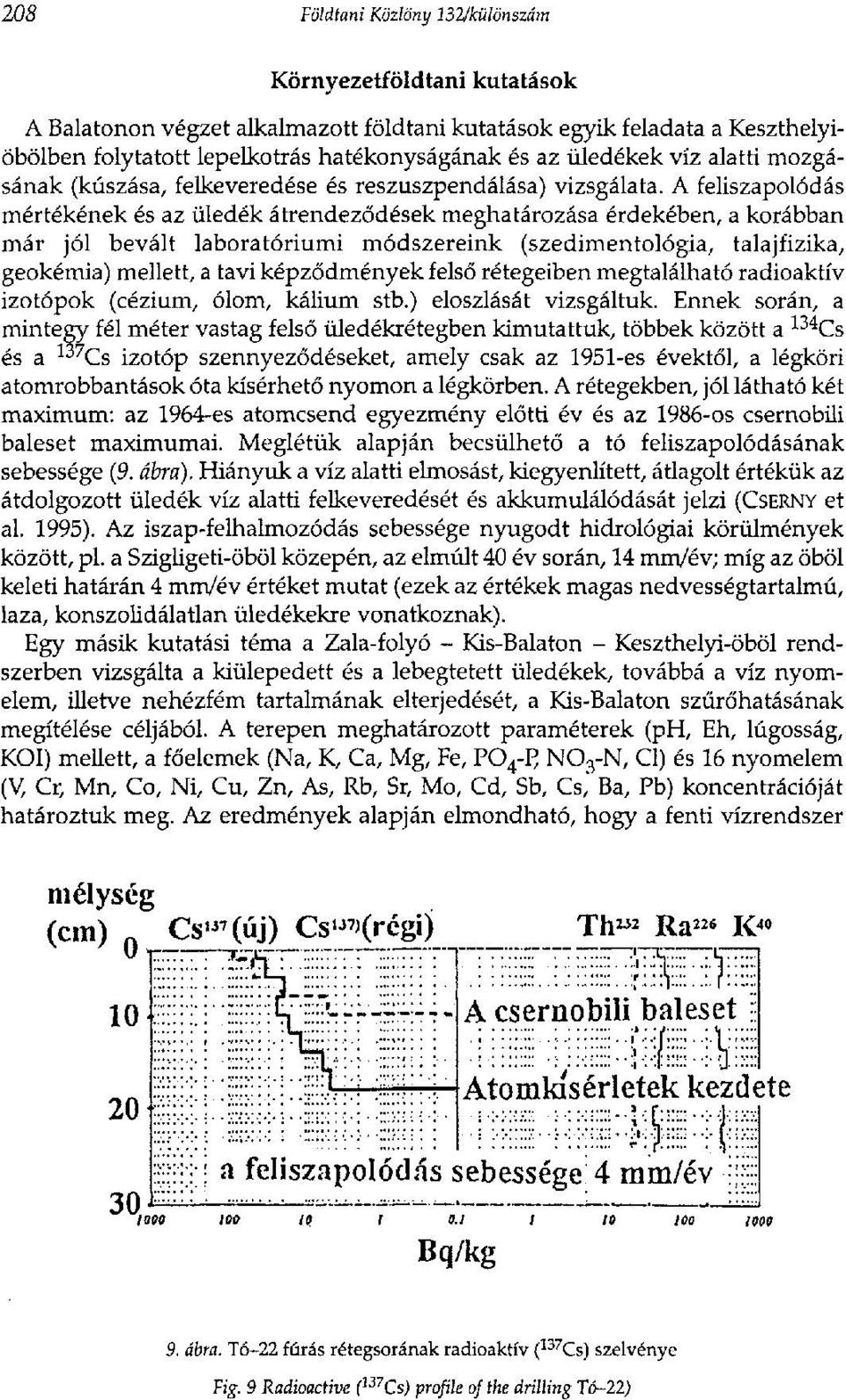 A feliszapolódás mértékének és az üledék átrendeződések meghatározása érdekében, a korábban már jól bevált laboratóriumi módszereink (szedimentológia, talajfizika, geokémia) mellett, a tavi