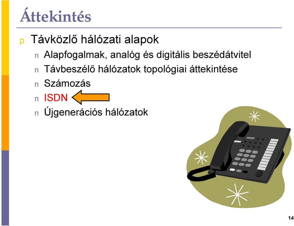 beszédátvitel Távbeszélő hálózatok