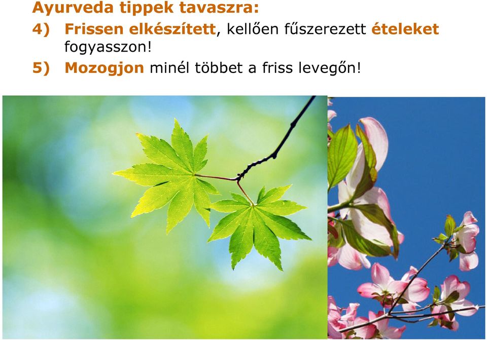 fűszerezett ételeket fogyasszon!