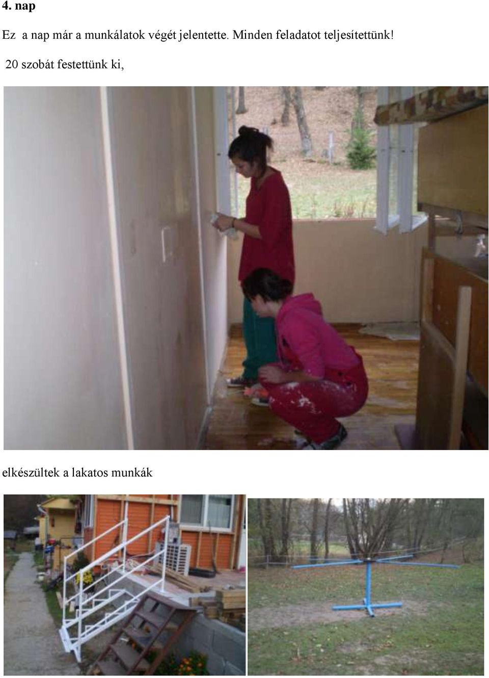 Minden feladatot teljesítettünk!