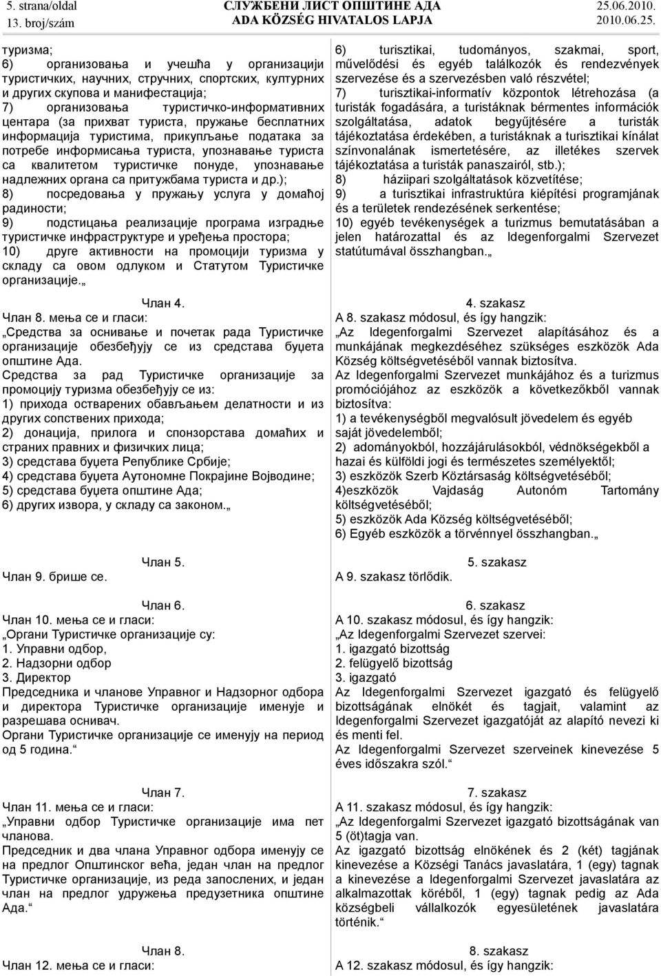 туриста, пружање бесплатних информација туристима, прикупљање података за потребе информисања туриста, упознавање туриста са квалитетом туристичке понуде, упознавање надлежних органа са притужбама