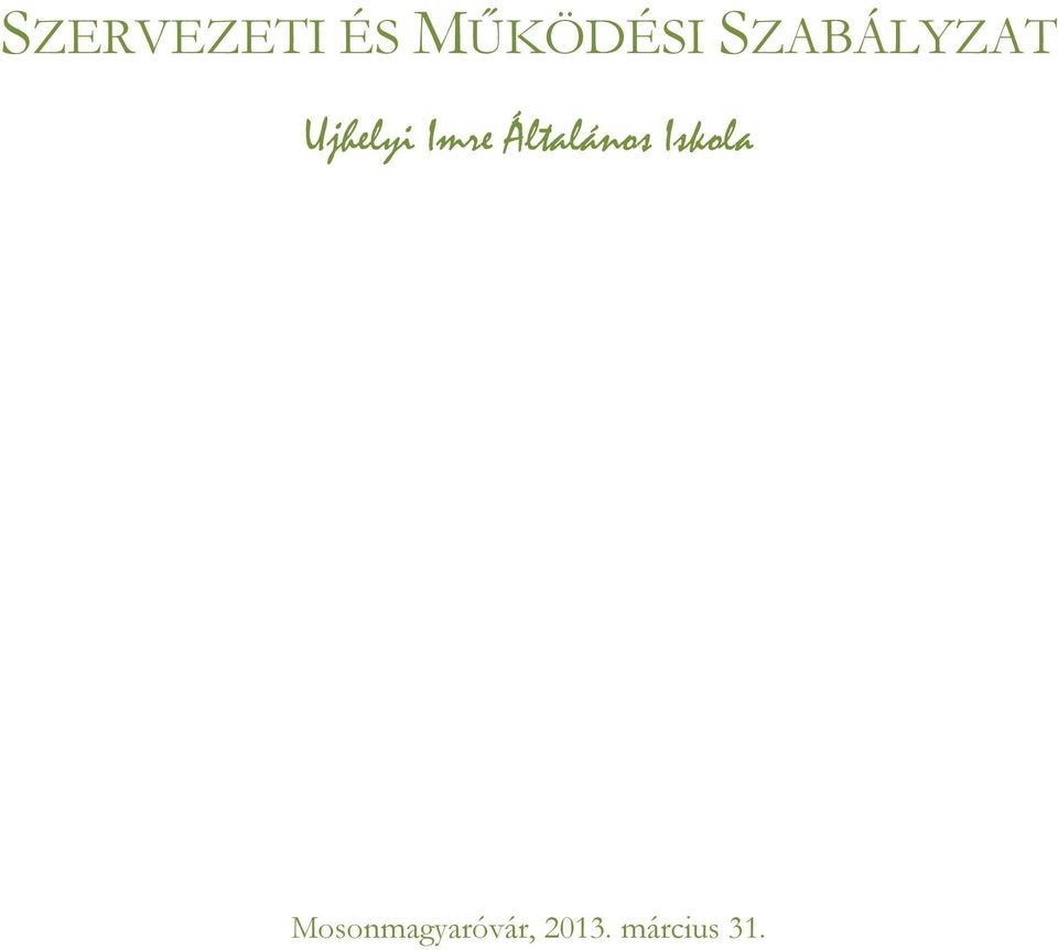 Általános Iskola