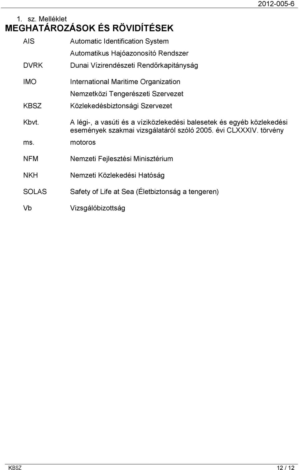 Rendőrkapitányság IMO KBSZ Kbvt. ms.