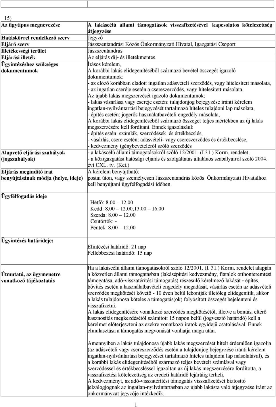 Írásos kérelem, A korábbi lakás elidegenítéséből származó bevétel összegét igazoló : - az előző korábban eladott ingatlan adásvételi szerződés, vagy hitelesített másolata, - az ingatlan cseréje