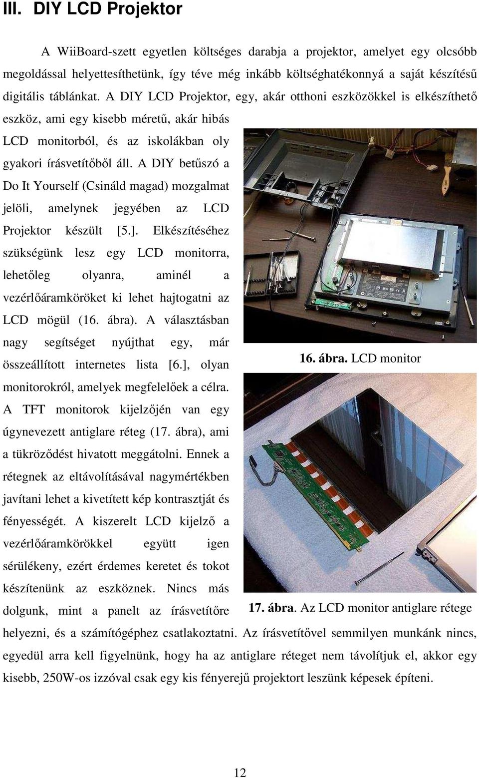 A DIY betűszó a Do It Yourself (Csináld magad) mozgalmat jelöli, amelynek jegyében az LCD Projektor készült [5.].