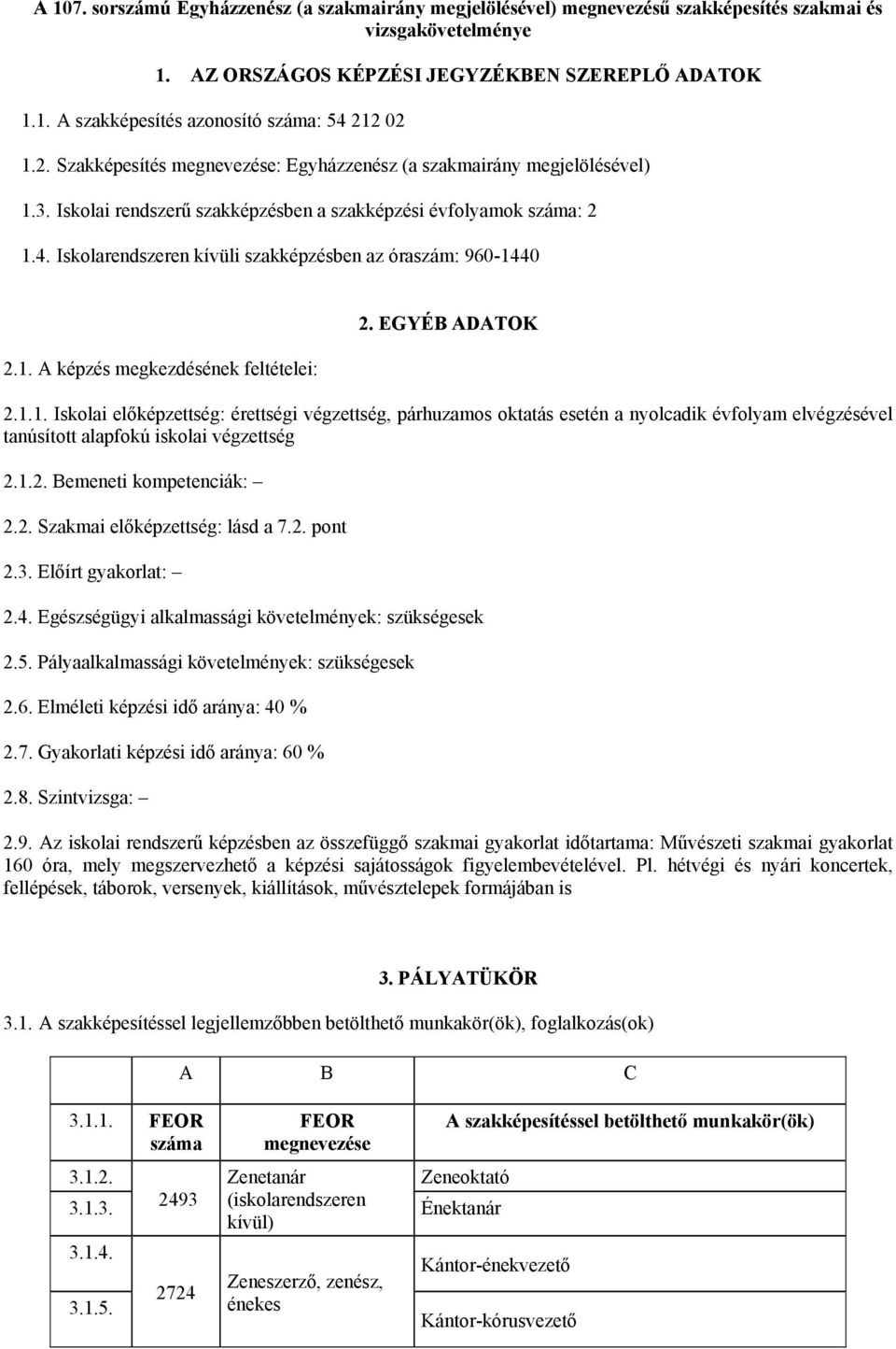 Iskolarendszeren kívüli szakképzésben az óraszám: 960-14