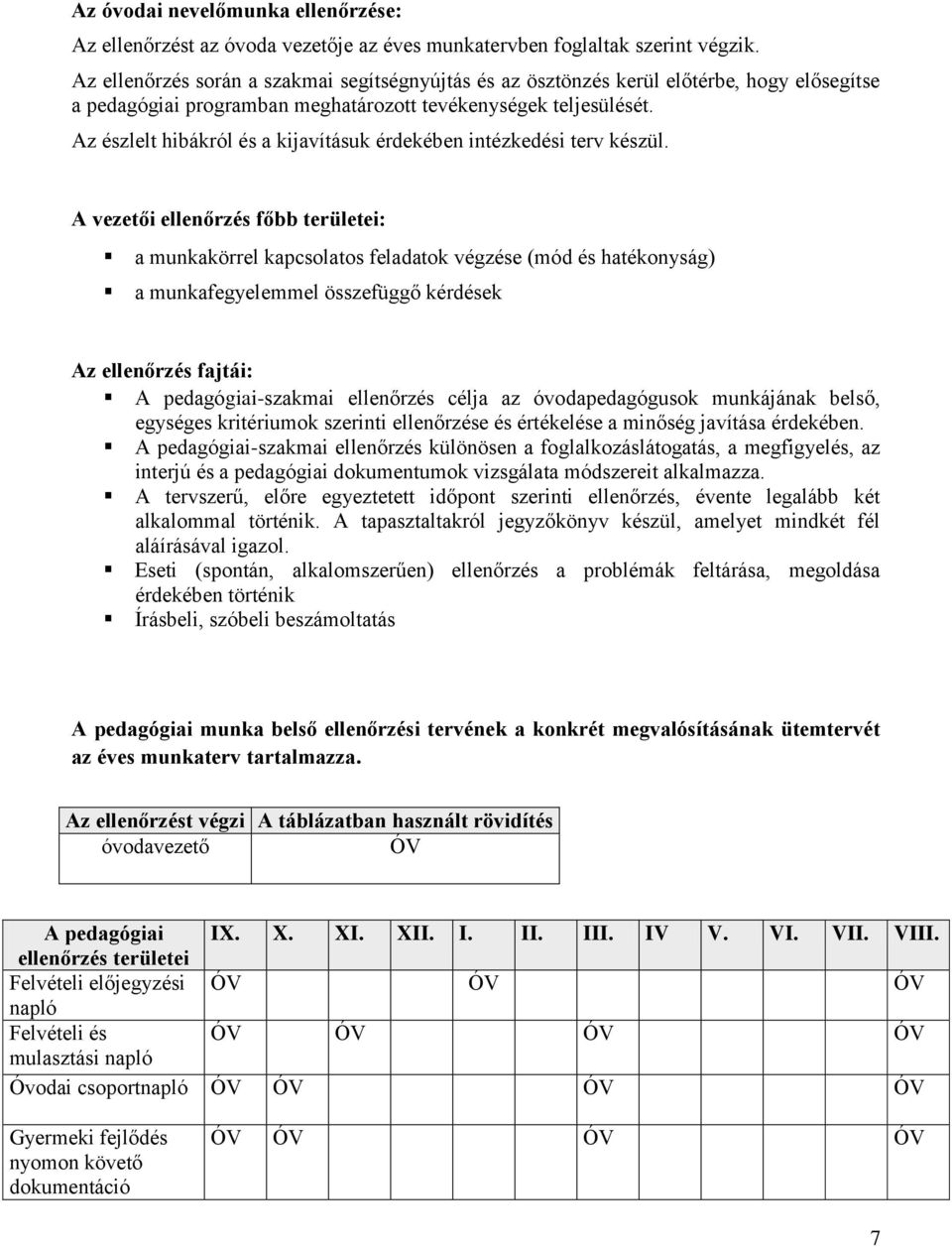 Az észlelt hibákról és a kijavításuk érdekében intézkedési terv készül.