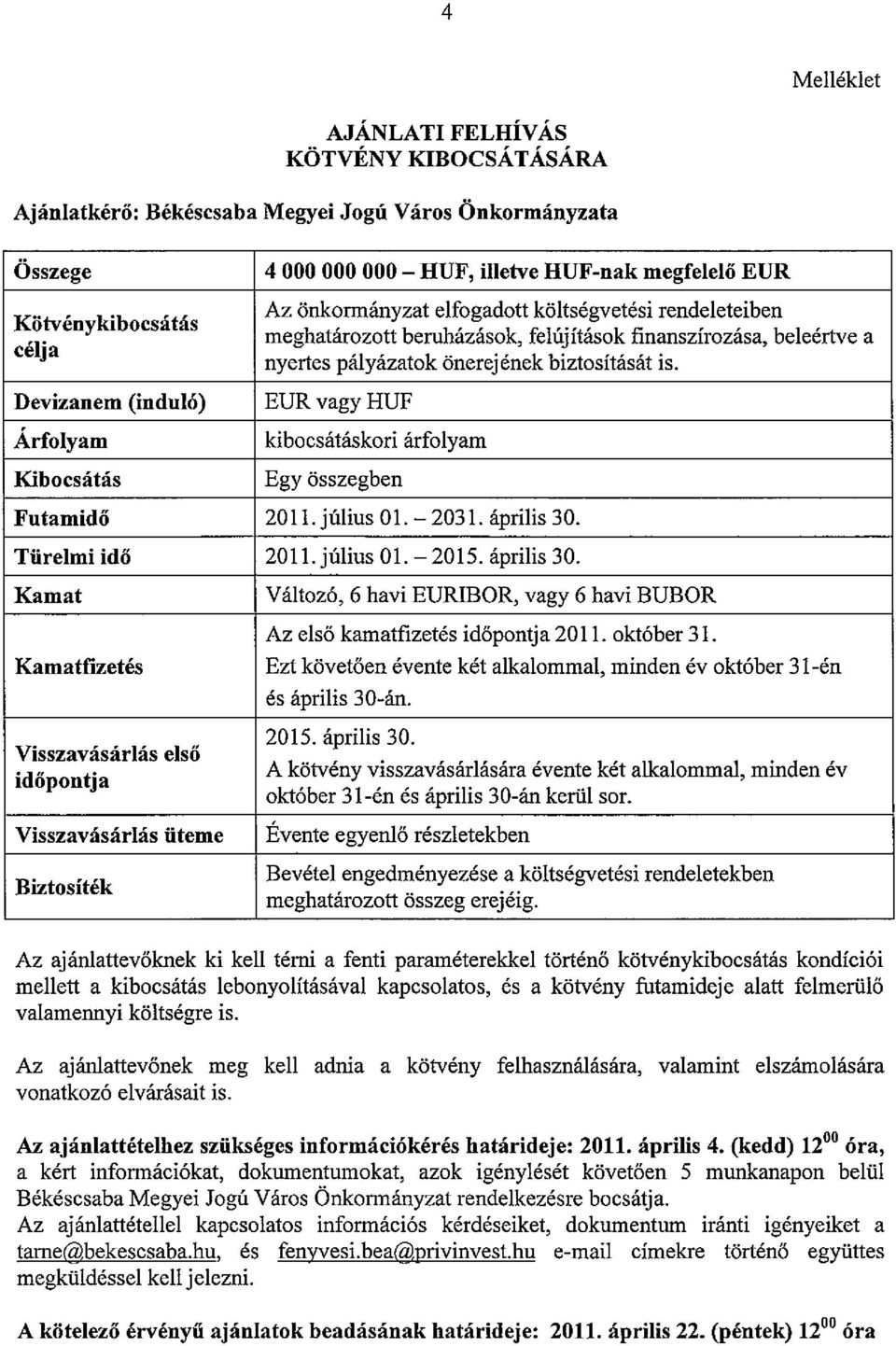 megfelelőeur Az önkonnányzat elfogadott költségvetési rendeleteiben meghatározott beruházások, felújítások finanszírozása, beleértve a nyertes pályázatok önerejének biztosítását is.