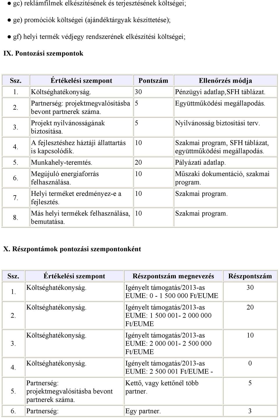 3. Projekt nyilvánosságának 5 Nyilvánosság biztosítási terv. 4. 1 Szakmai program, SFH táblázat, együttműködési megállapodás. 5. Munkahely-teremtés. 2 Pályázati adatlap. 6. 7. 8. felhasználása.