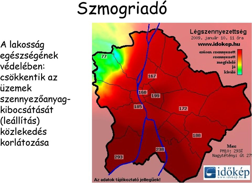 szennyezőanyagkibocsátását