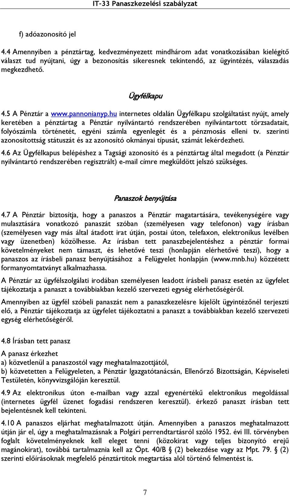 5 A Pénztár a www.pannonianyp.