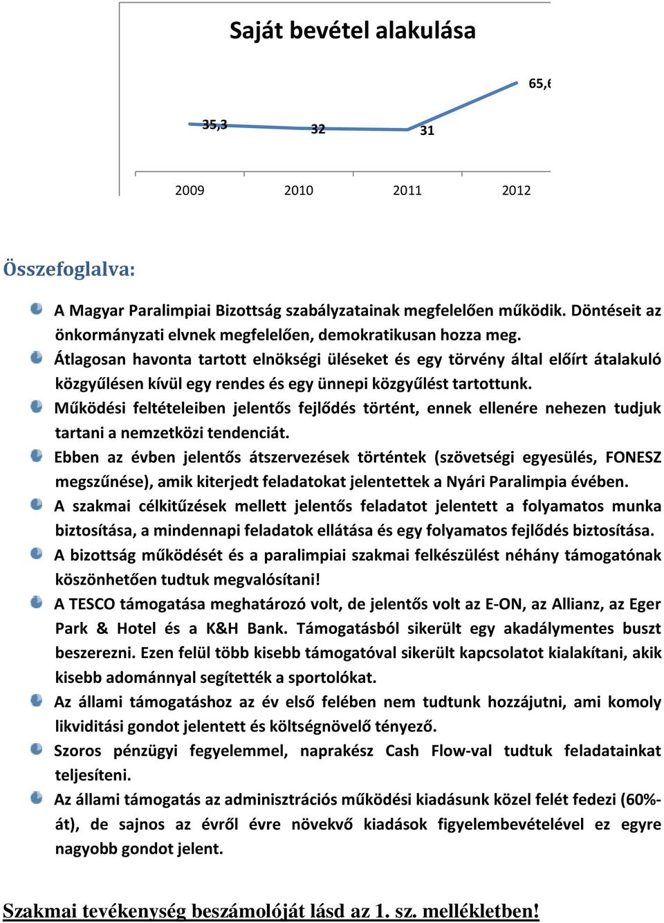 Átlagosan havonta tartott elnökségi üléseket és egy törvény által előírt átalakuló közgyűlésen kívül egy rendes és egy ünnepi közgyűlést tartottunk.