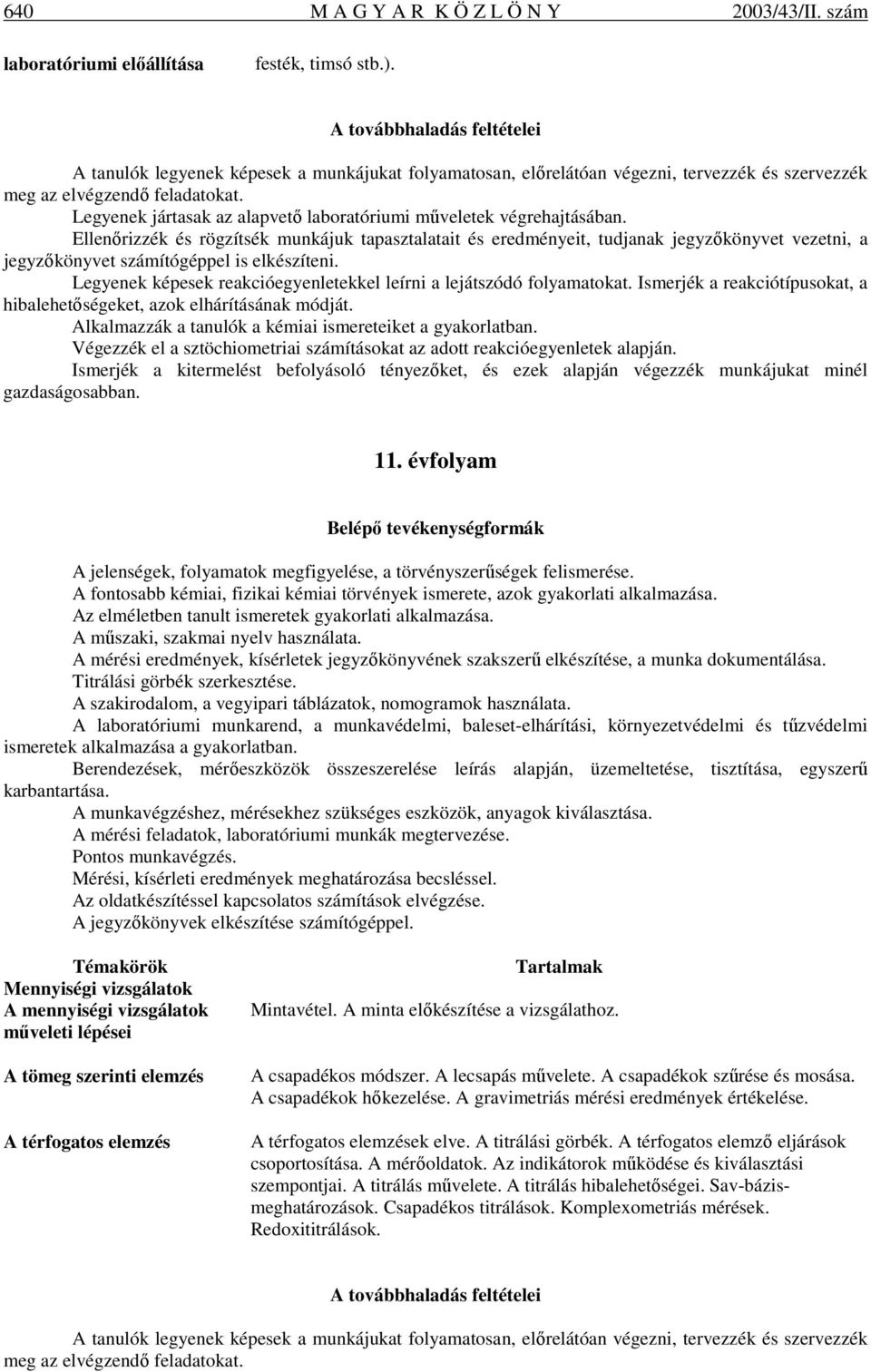 Ellenırizzék és rögzítsék munkájuk tapasztalatait és eredményeit, tudjanak jegyzıkönyvet vezetni, a jegyzıkönyvet számítógéppel is elkészíteni.