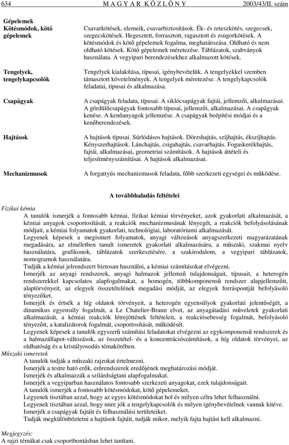 Kötı gépelemek méretezése. Táblázatok, szabványok használata. A vegyipari berendezésekhez alkalmazott kötések. Tengelyek kialakítása, típusai, igénybevételük.