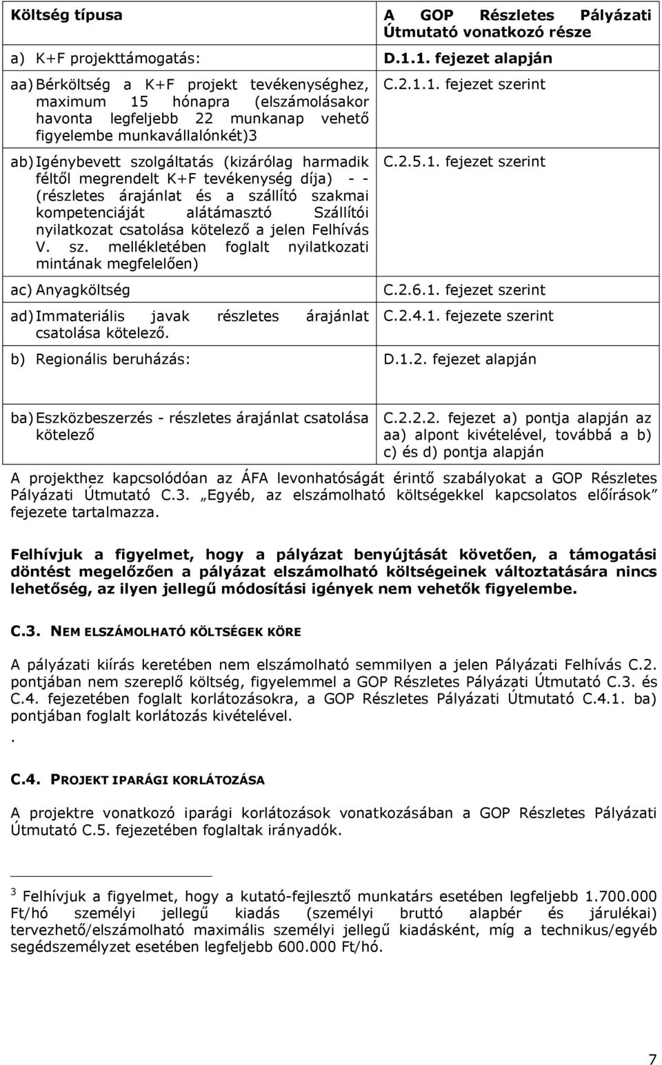 (kizárólag harmadik féltől megrendelt K+F tevékenység díja) - - (részletes árajánlat és a szá