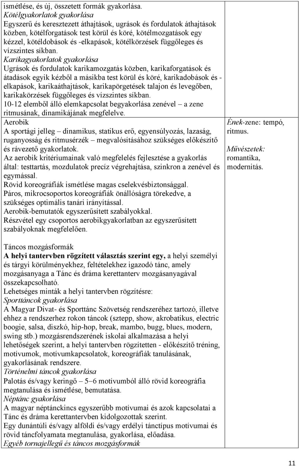 kötélkörzések függőleges és vízszintes síkban.