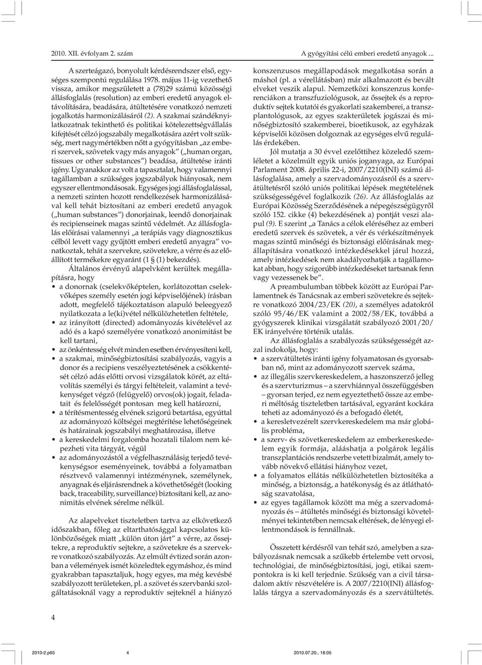 harmonizálásáról (2).