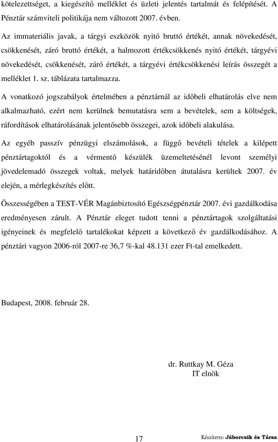 értékét, a tárgyévi értékcsökkenési leírás összegét a melléklet 1. sz. táblázata tartalmazza.