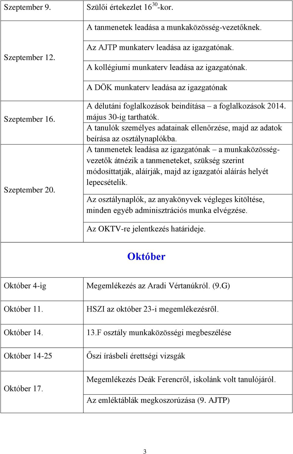 A tanulók személyes adatainak ellenőrzése, majd az adatok beírása az osztálynaplókba.