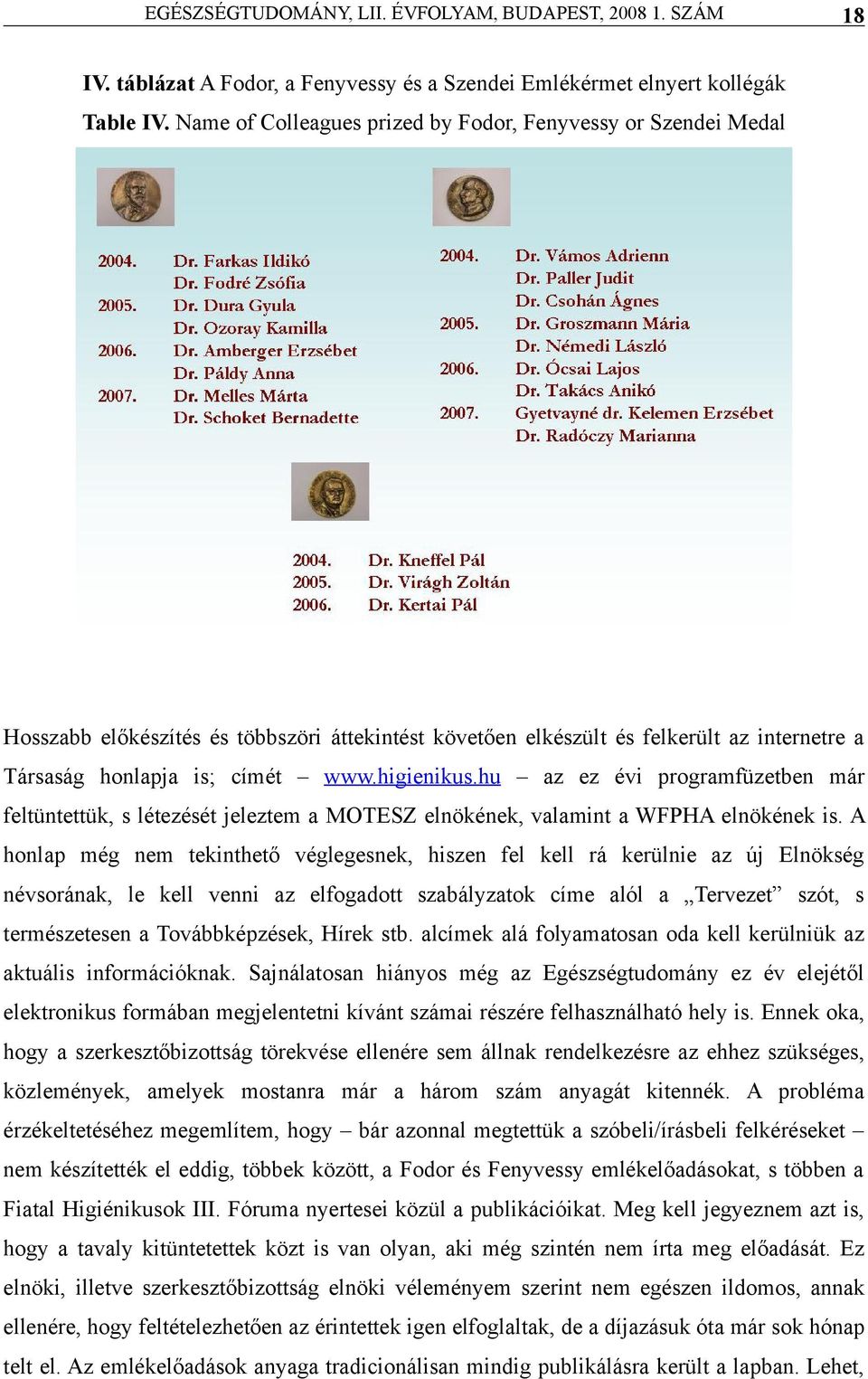 hu z ez évi progrmfüzetben már feltüntettük, s létezét jeleztem MOTESZ elnökének, vlmint WFPHA elnökének is.