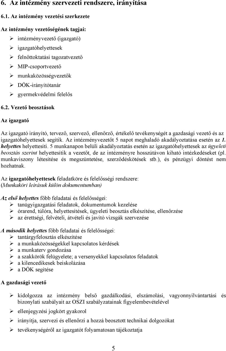DÖK-irányítótanár gyermekvédelmi felelős 6.2.