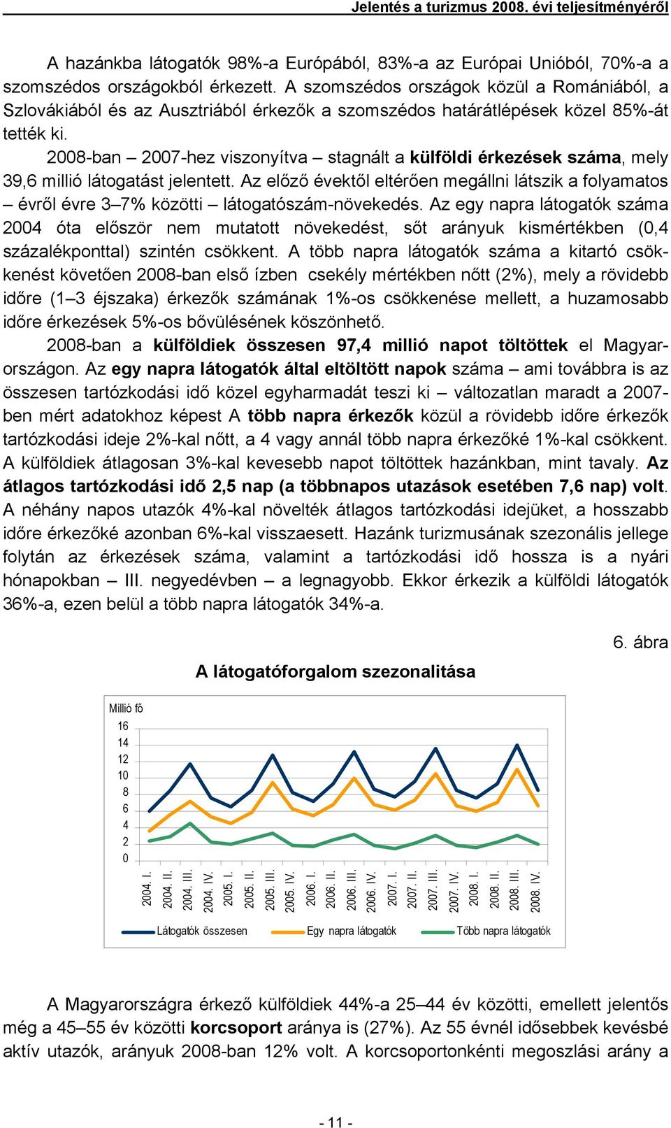 2008-ban 2007-hez viszonyítva stagnált a külföldi érkezések száma, mely 39,6 millió látogatást jelentett.