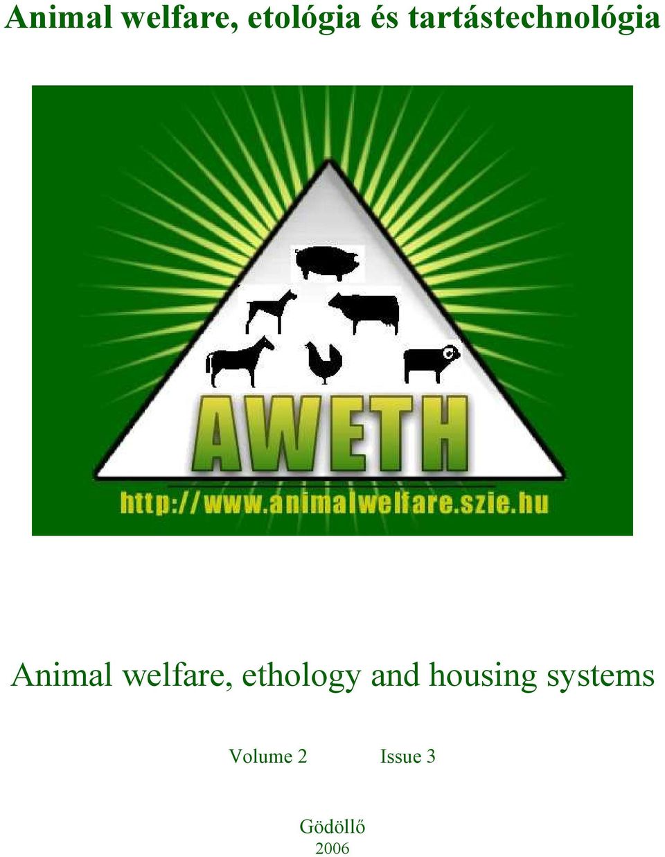 welfare, ethology and housing