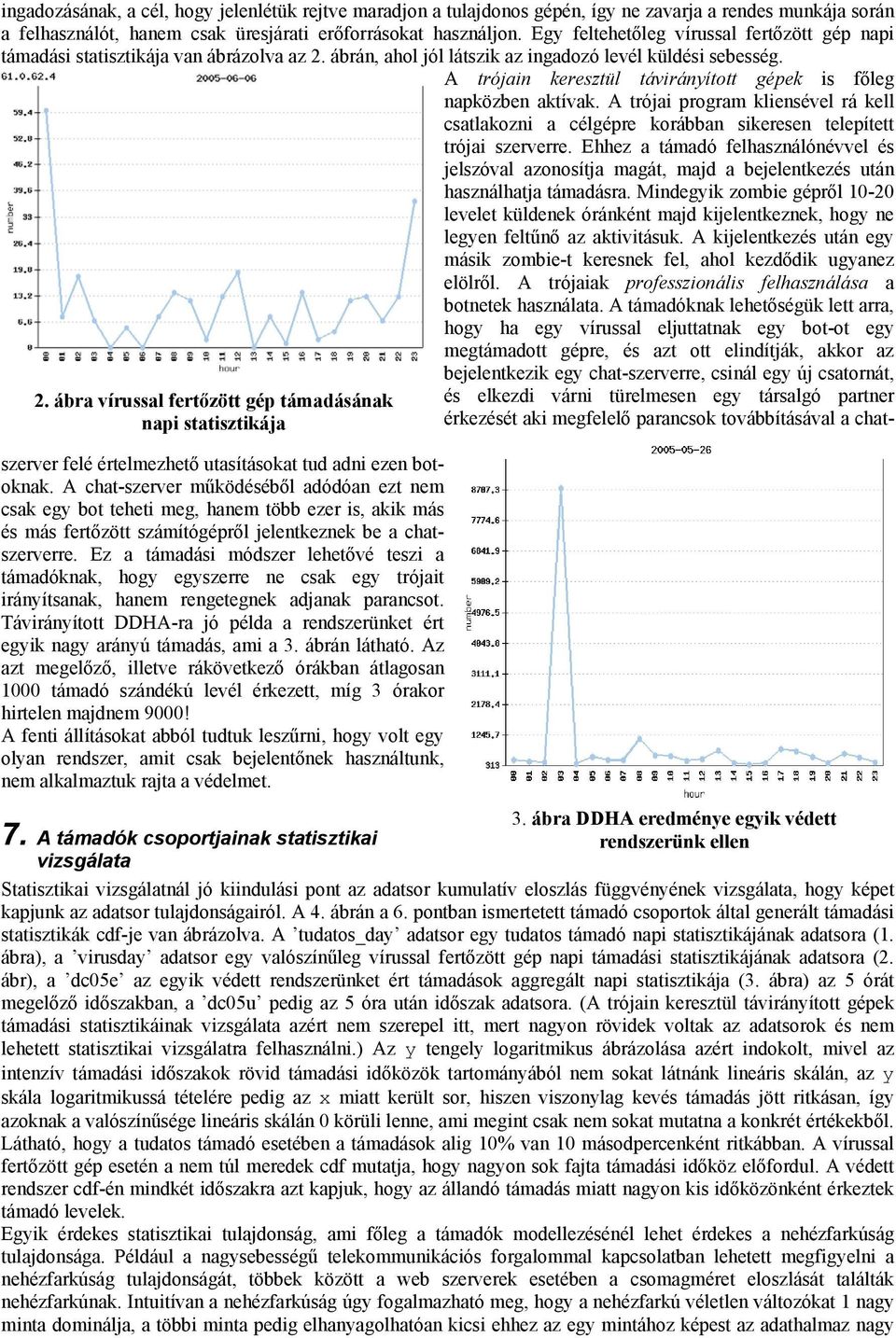 A trójain keresztül távirányított gépek is főleg napközben aktívak. A trójai program kliensével rá kell csatlakozni a célgépre korábban sikeresen telepített trójai szerverre.