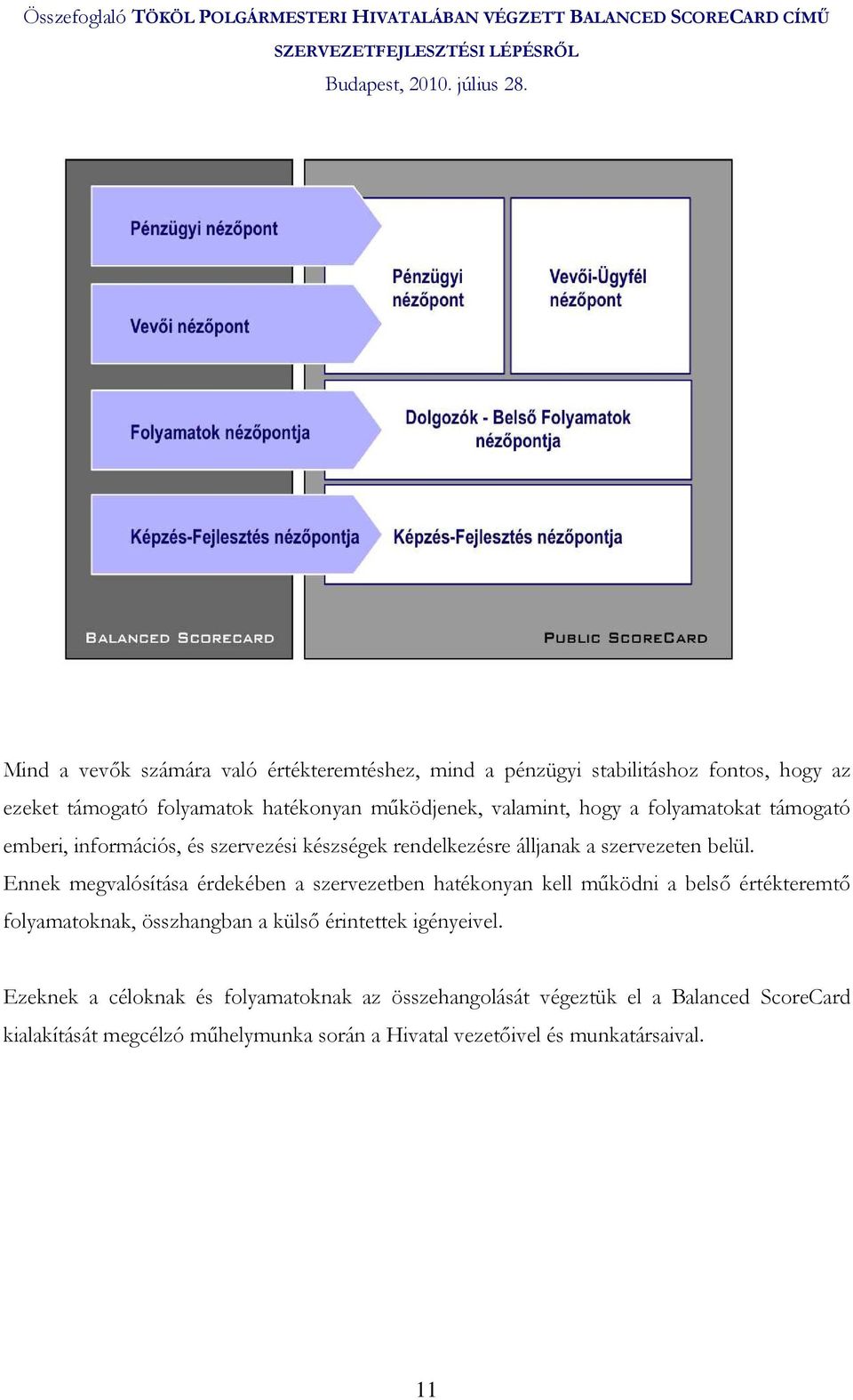 Ennek megvalósítása érdekében a szervezetben hatékonyan kell mőködni a belsı értékteremtı folyamatoknak, összhangban a külsı érintettek igényeivel.