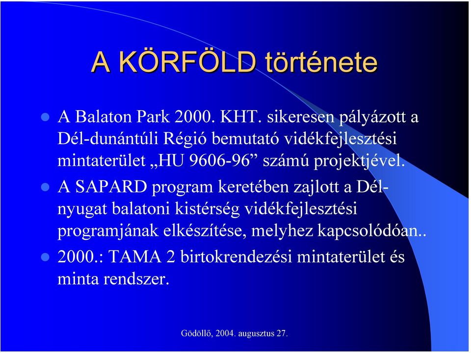 9606-96 számú projektjével.