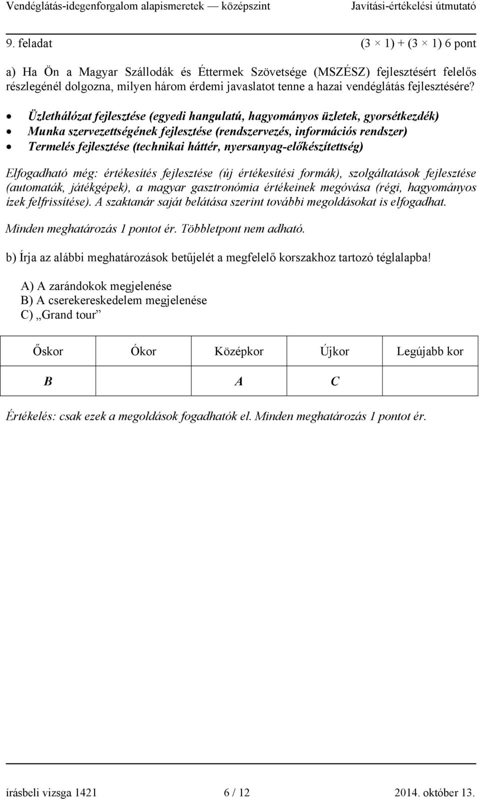 Üzlethálózat fejlesztése (egyedi hangulatú, hagyományos üzletek, gyorsétkezdék) Munka szervezettségének fejlesztése (rendszervezés, információs rendszer) Termelés fejlesztése (technikai háttér,