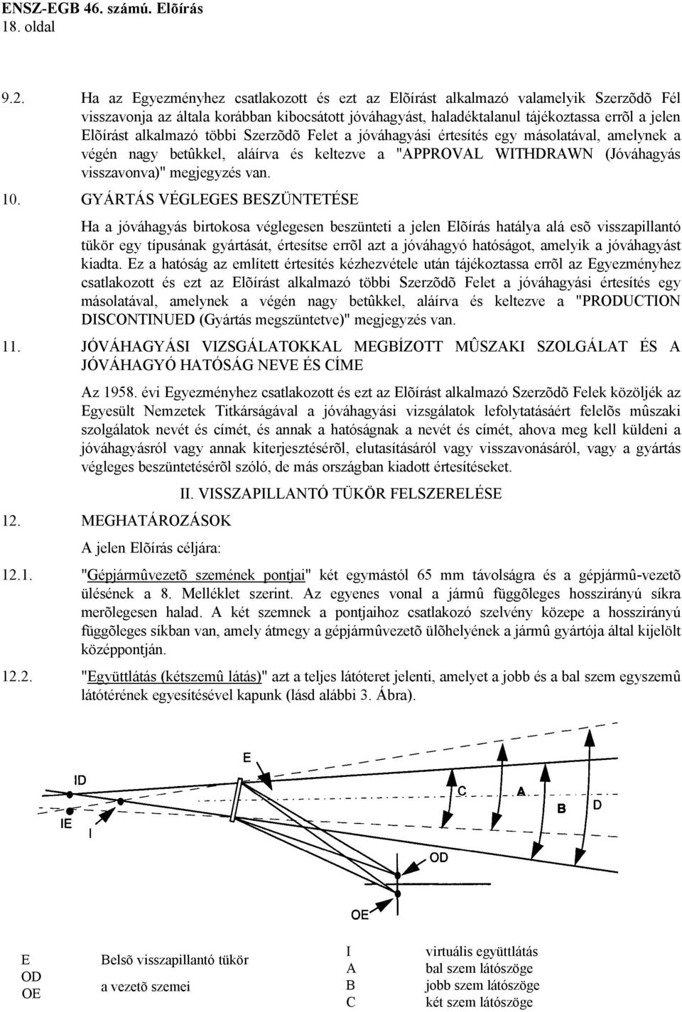 alkalmazó többi Szerzõdõ Felet a jóváhagyási értesítés egy másolatával, amelynek a végén nagy betûkkel, aláírva és keltezve a "APPROVAL WITHDRAWN (Jóváhagyás visszavonva)" megjegyzés van. 10.