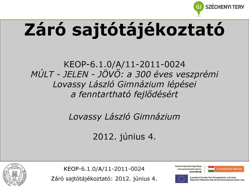 Záró sajtótájékoztató - PDF Ingyenes letöltés