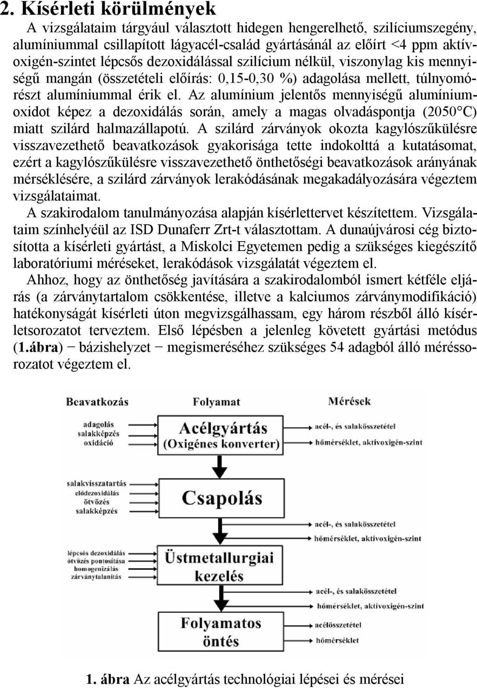 Az alumínium jelentős mennyiségű alumíniumoxidot képez a dezoxidálás során, amely a magas olvadáspontja (2050 C) miatt szilárd halmazállapotú.