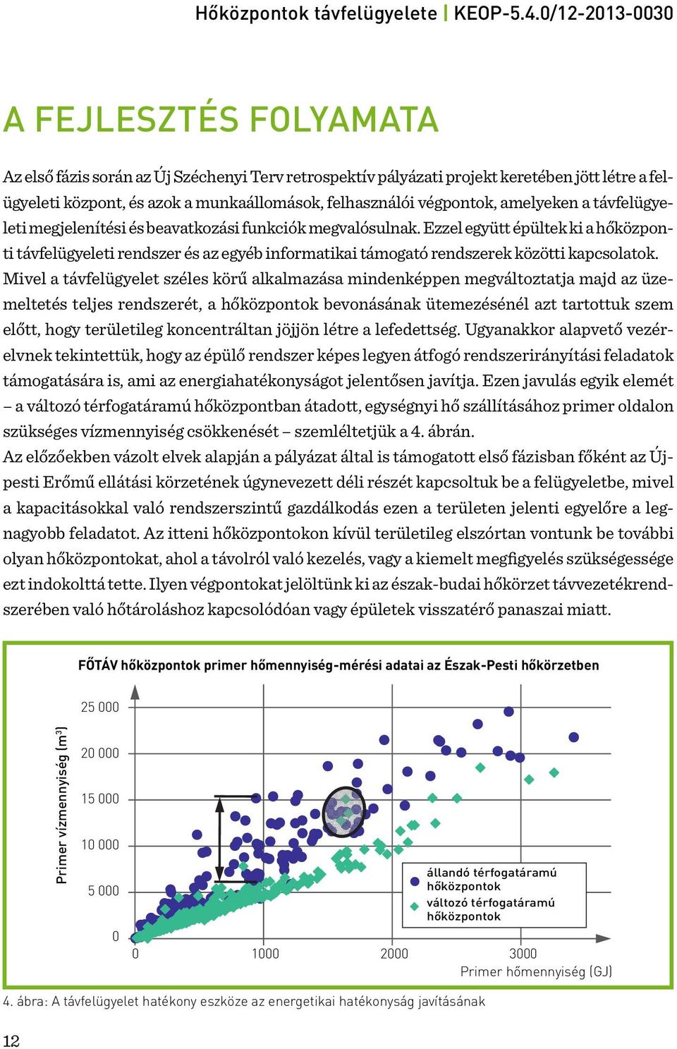 Mivel a távfelügyelet széles körű alkalmazása mindenképpen megváltoztatja majd az üzemeltetés teljes rendszerét, a hőközpontok bevonásának ütemezésénél azt tartottuk szem előtt, hogy területileg