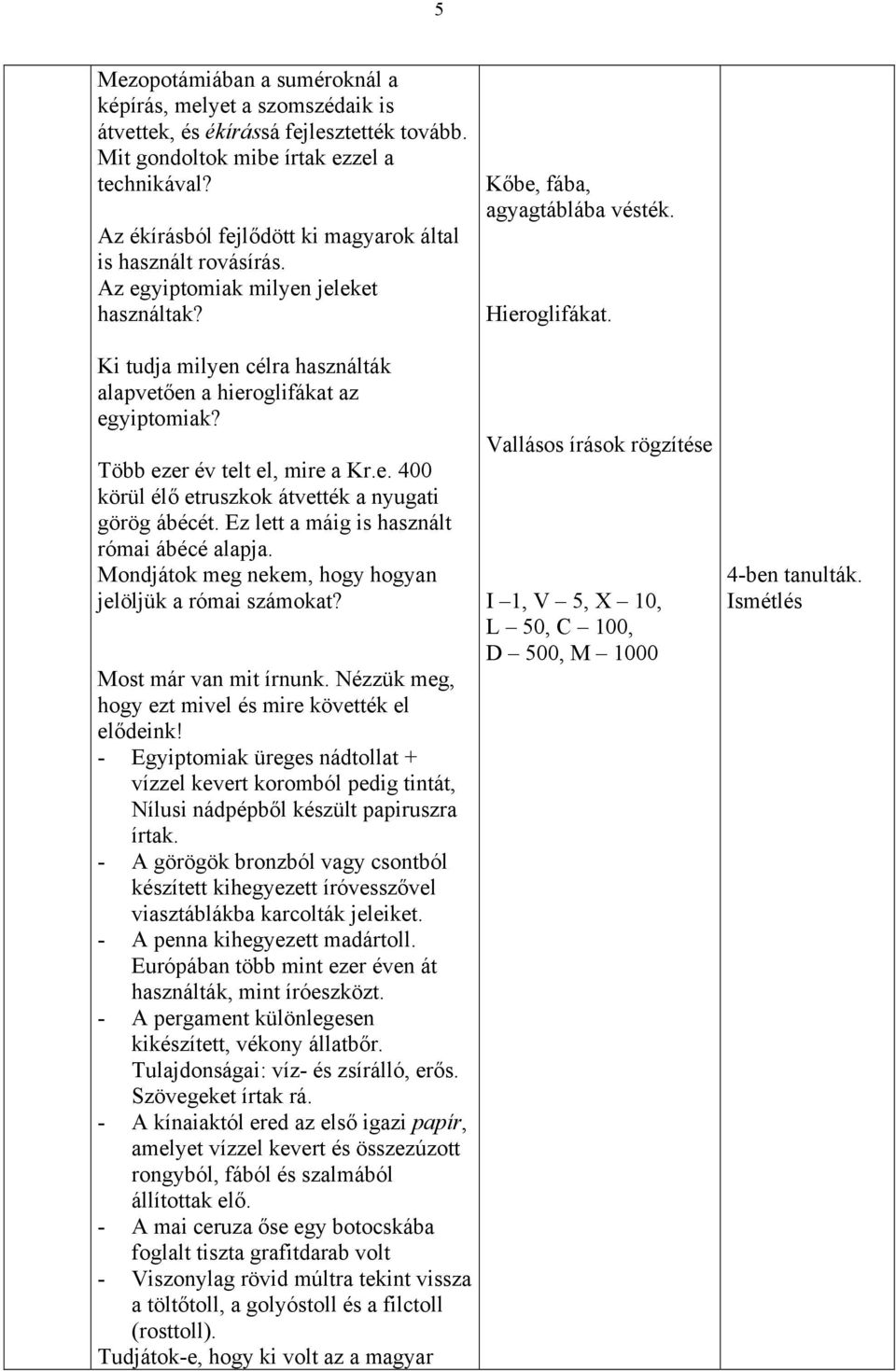 Ki tudja milyen célra használták alapvetően a hieroglifákat az egyiptomiak? Több ezer év telt el, mire a Kr.e. 400 körül élő etruszkok átvették a nyugati görög ábécét.