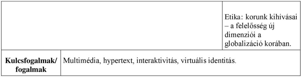 globalizáció korában.