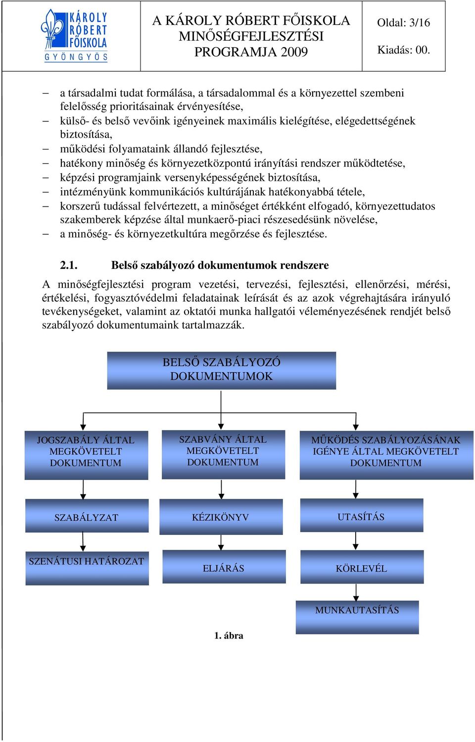 intézményünk kommunikációs kultúrájának hatékonyabbá tétele, korszerű tudással felvértezett, a minőséget értékként elfogadó, környezettudatos szakemberek képzése által munkaerő-piaci részesedésünk