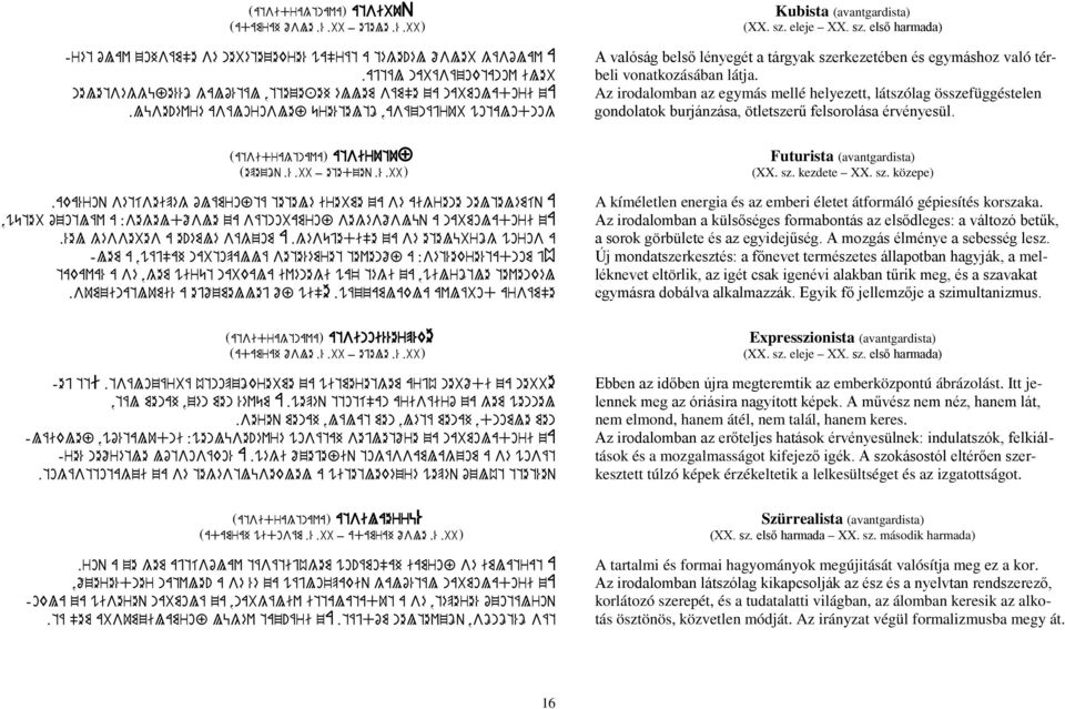 eleje XX. sz. első harmada) A valóság belső lényegét a tárgyak szerkezetében és egymáshoz való térbeli vonatkozásában látja.