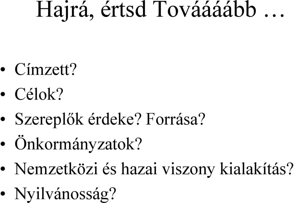 Önkormányzatok?