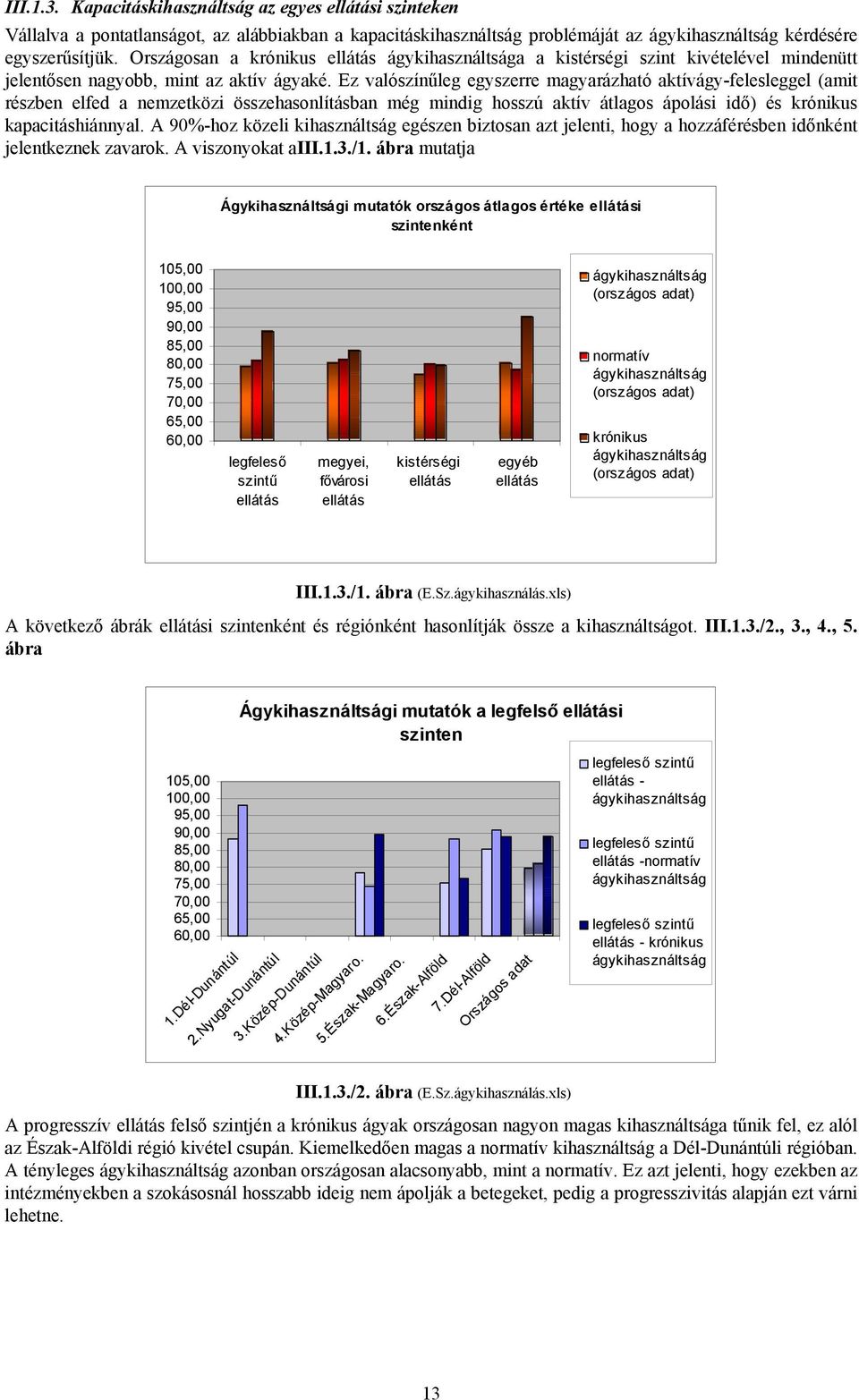 Ez valószínűleg egyszerre magyarázható aktívágy-felesleggel (amit részben elfed a nemzetközi összehasonlításban még mindig hosszú aktív átlagos ápolási idő) és krónikus kapacitáshiánnyal.