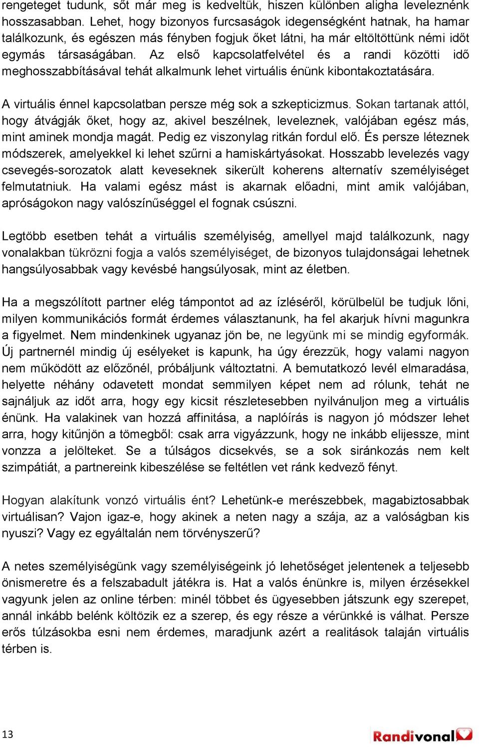 Fajok közötti randi statisztika 2015