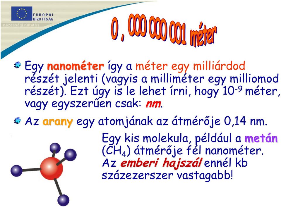 Ezt úgy is le lehet írni, hogy 10-9 méter, vagy egyszerűen csak: nm.