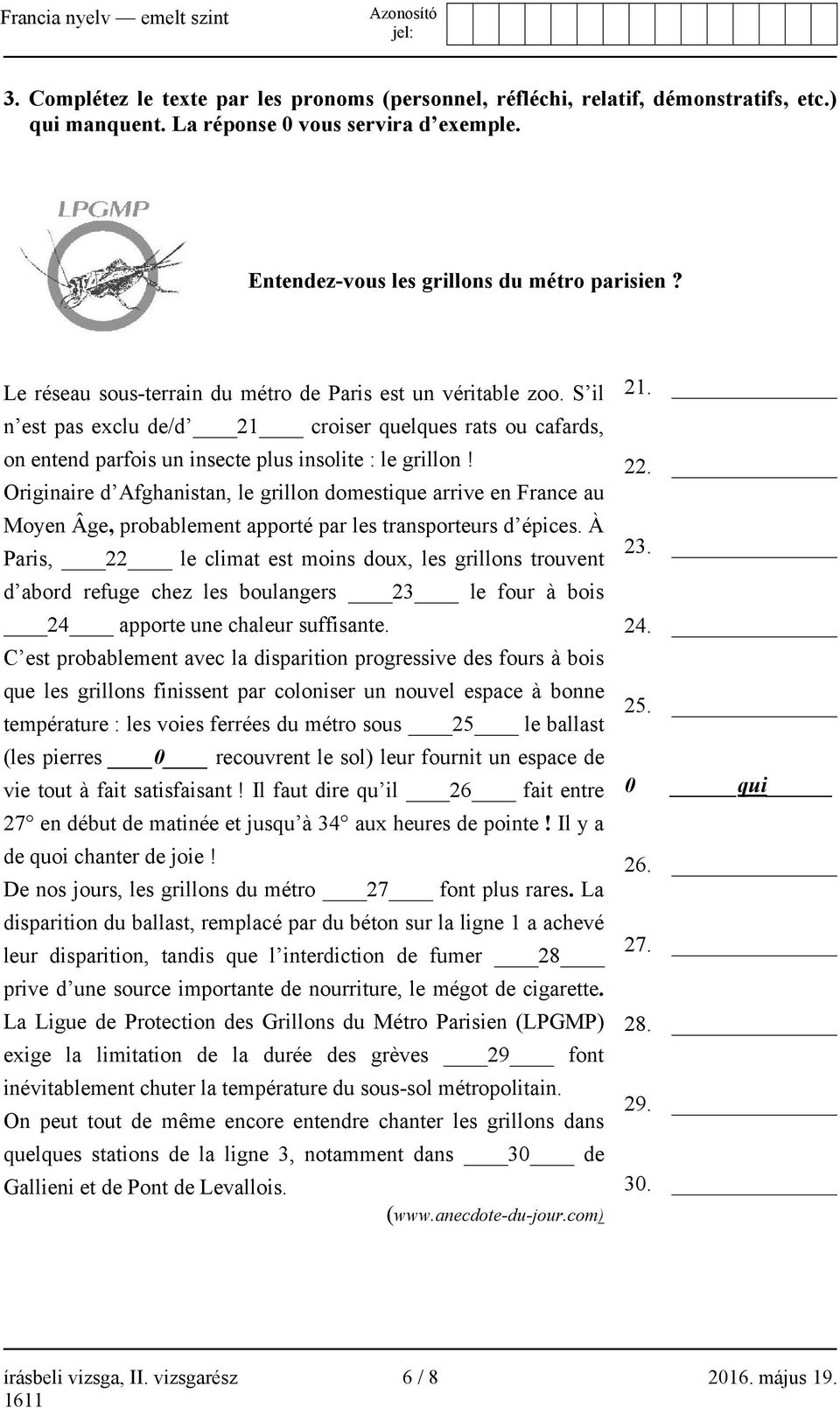 Originaire d Afghanistan, le grillon domestique arrive en France au Moyen Âge, probablement apporté par les transporteurs d épices.