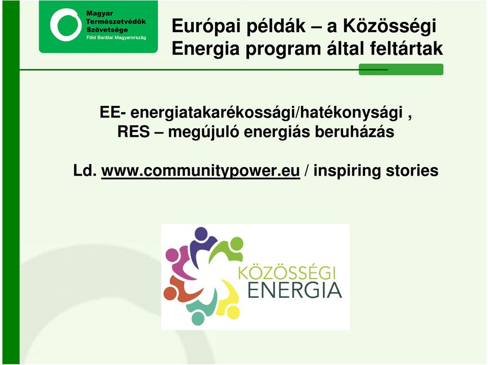 energiatakarékossági/hatékonysági, RES