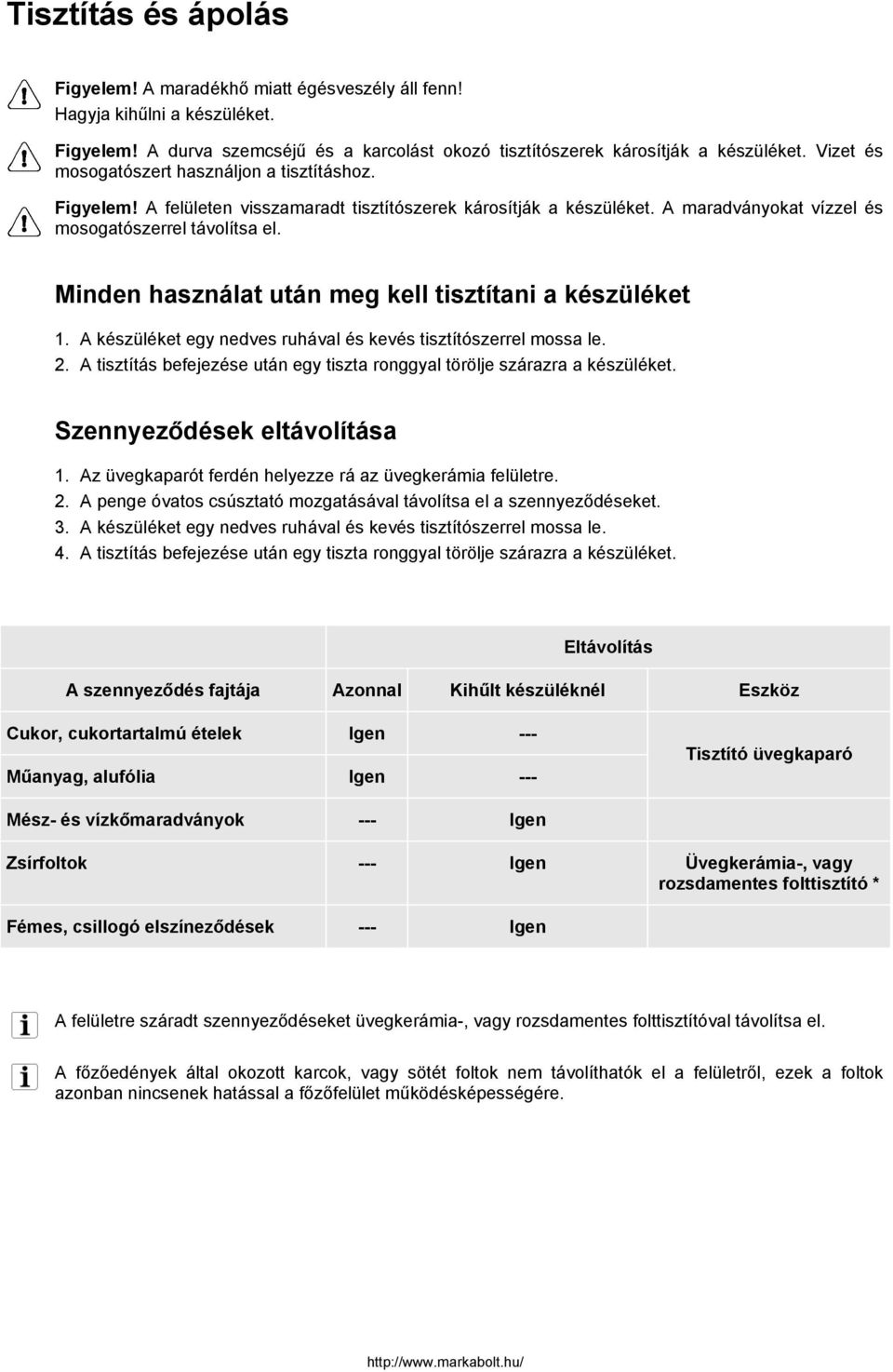 Minden használat után meg kell tisztítani a készüléket 1. A készüléket egy nedves ruhával és kevés tisztítószerrel mossa le. 2.