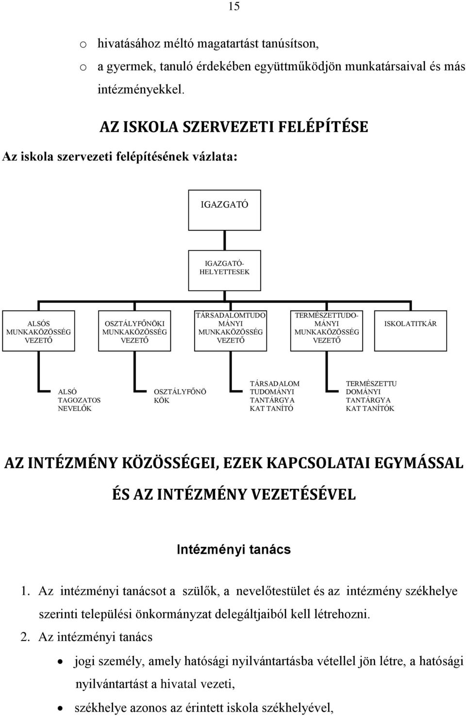 MUNKAKÖZÖSSÉG VEZETŐ TERMÉSZETTUDO- MÁNYI MUNKAKÖZÖSSÉG VEZETŐ ISKOLATITKÁR ALSÓ TAGOZATOS NEVELŐK OSZTÁLYFŐNÖ KÖK TÁRSADALOM TUDOMÁNYI TANTÁRGYA KAT TANÍTÓ KNEVELŐK TERMÉSZETTU DOMÁNYI TANTÁRGYA KAT